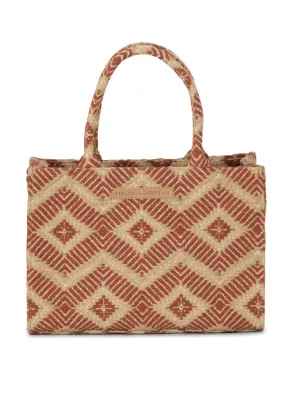 Luna Moon La Rambla Mid Tote - Terracotta