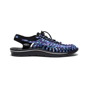 Men's UNEEK Flat Cord Sneaker x Bamboo Shoots  |  Black/Tillandsia Purple