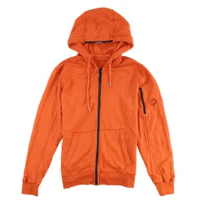 Men's Zip Hoodie Orange Size M