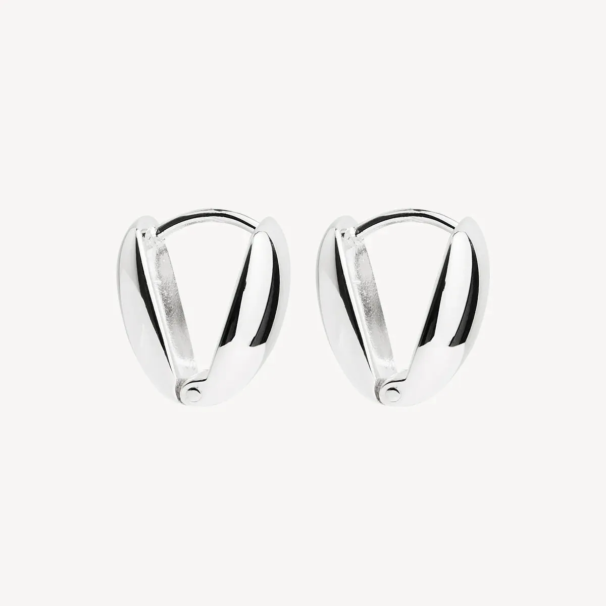 Najo Pillow Huggie Silver Earrings