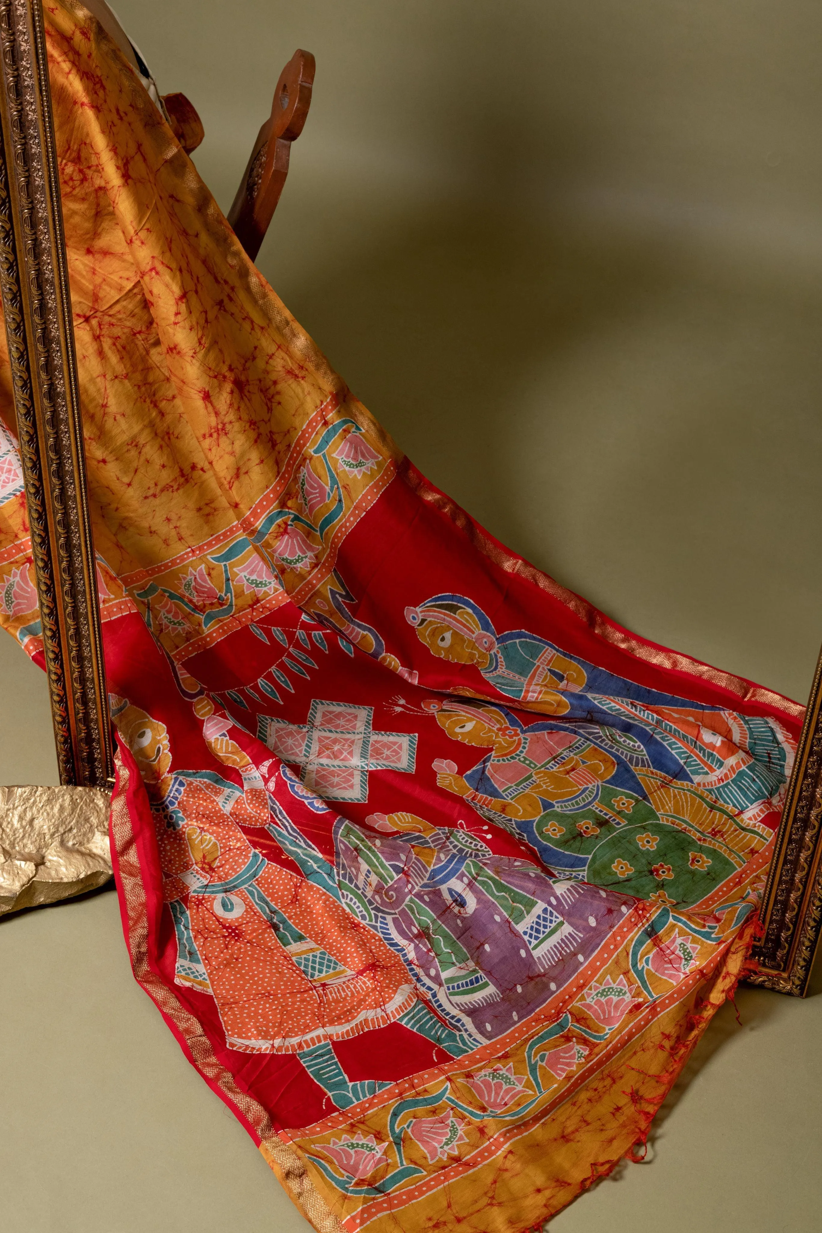 Narmada - Vivah Batik Phad Maheswari saree