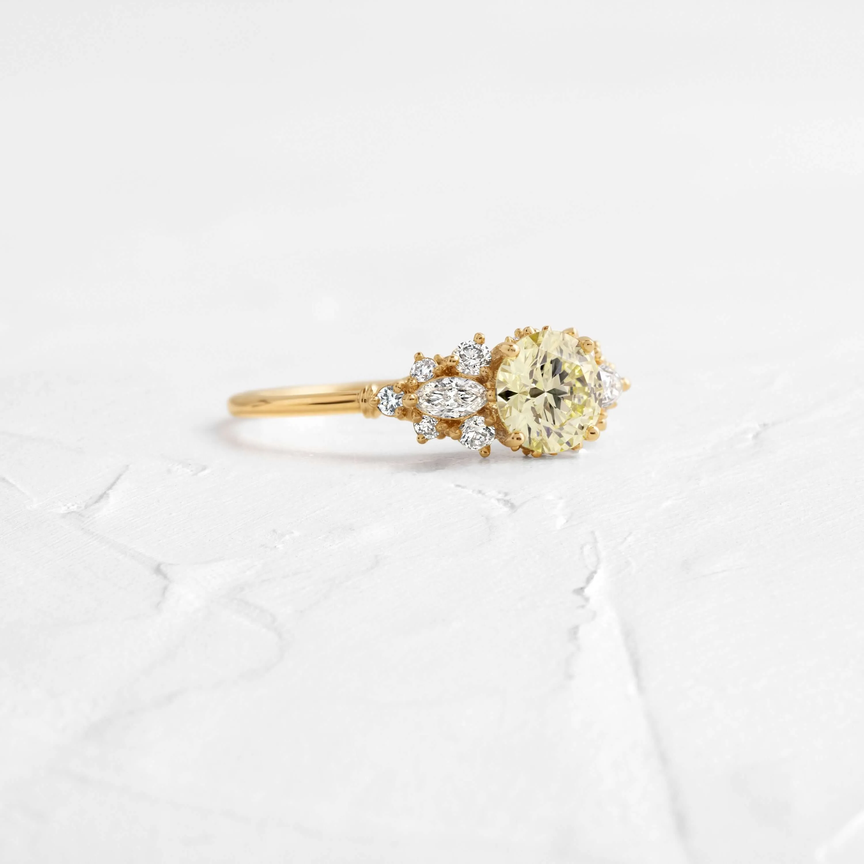 Nebula Ring, 0.76ct. Yellow Diamond