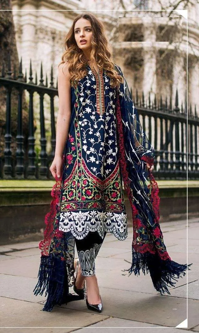 NET WITH HEAVY EMBROIDERY PAKISTANI DESIGN SUIT