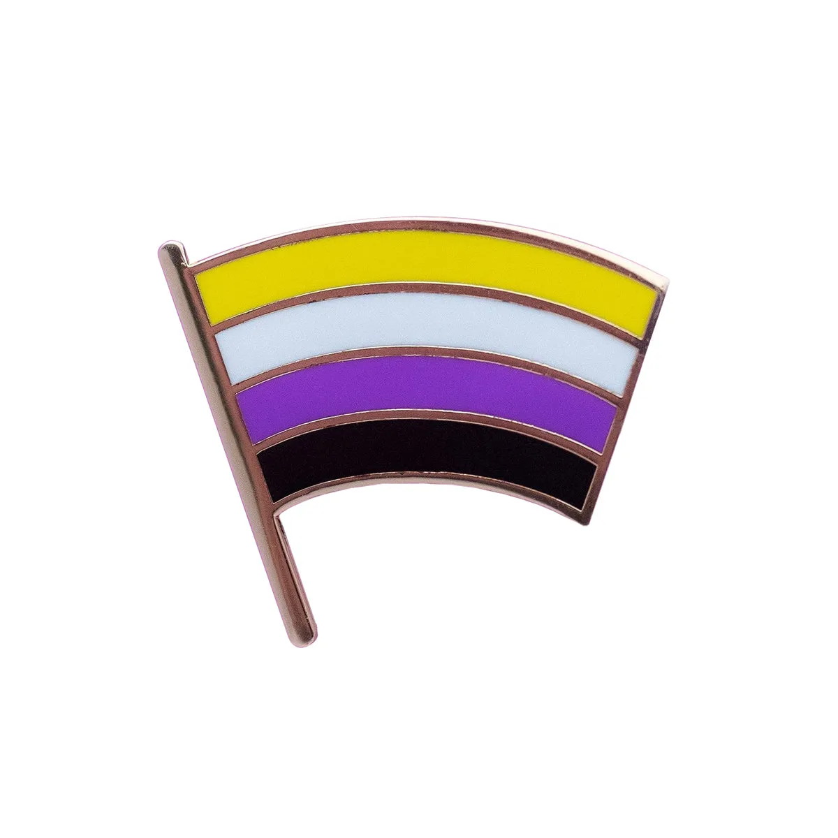 Nonbinary Flag Enamel Pin