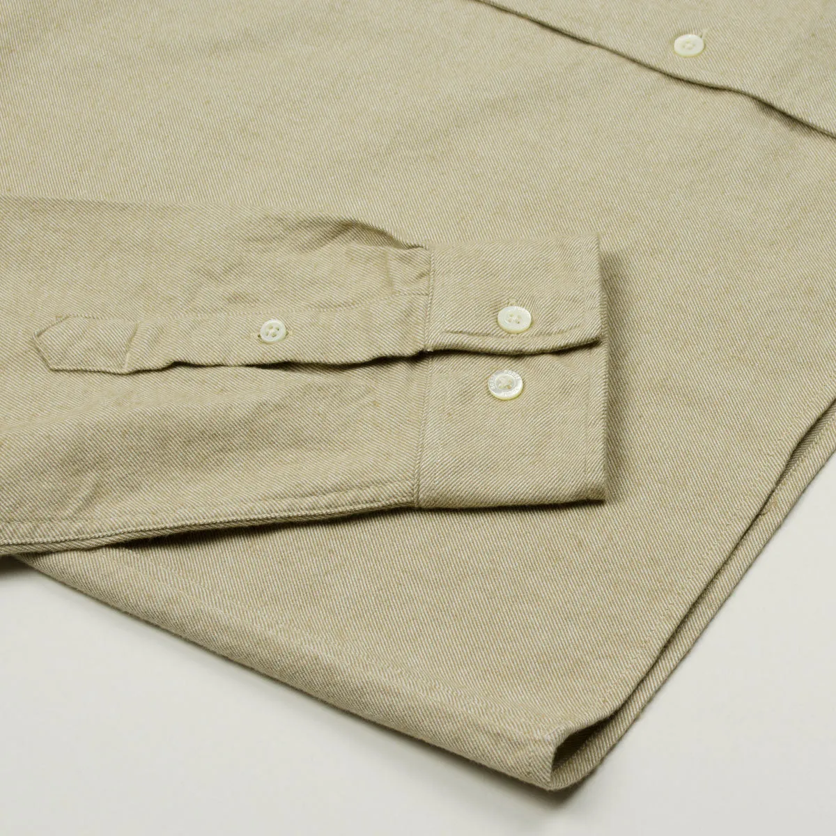 Norse Projects - Carsten Organic Flannel Shirt LS - Utility Khaki