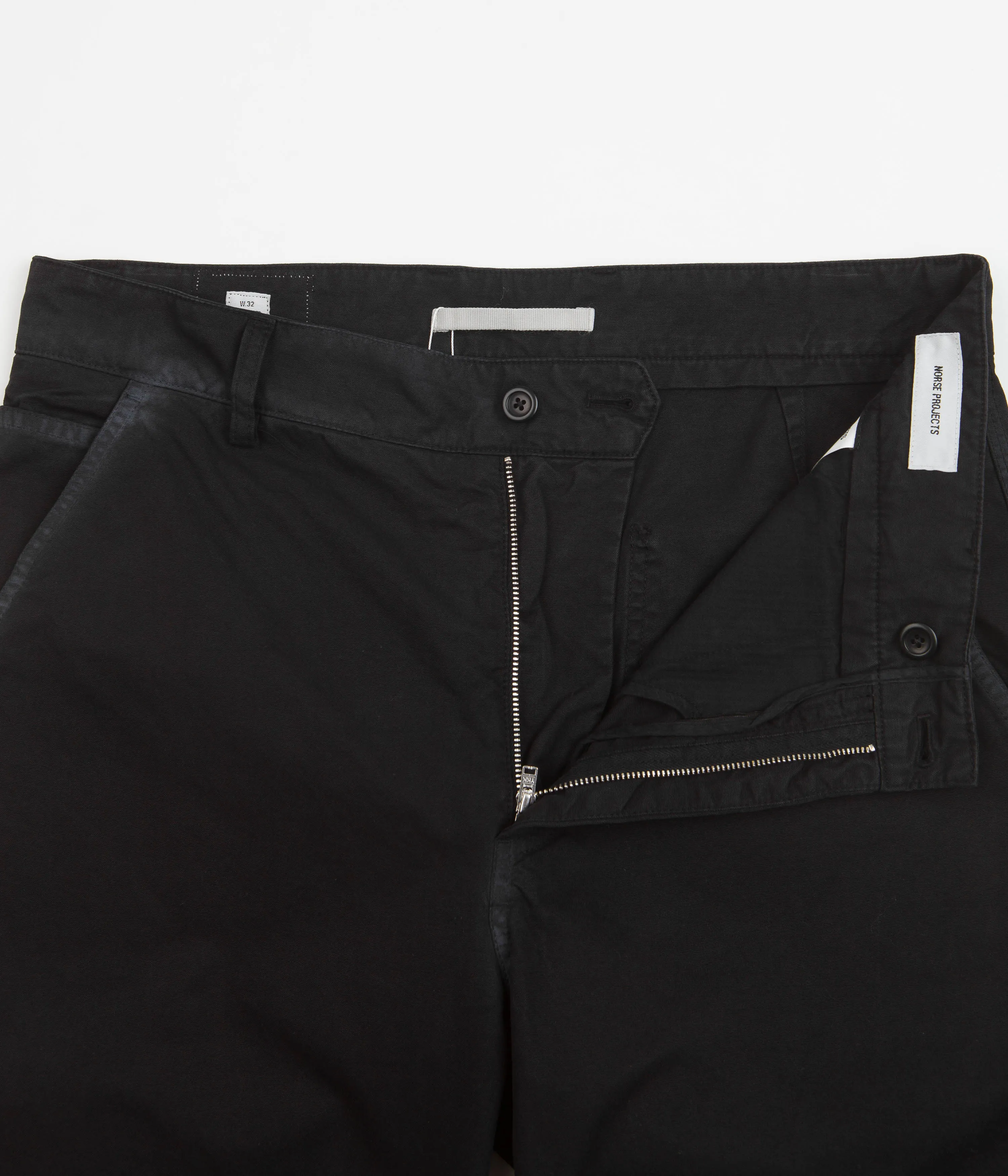 Norse Projects Lukas Tab Series Canvas Pants - Black