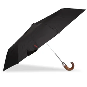 Parapluie pliant X-TRA Solide Deluxe Crook bois Isotoner  09485