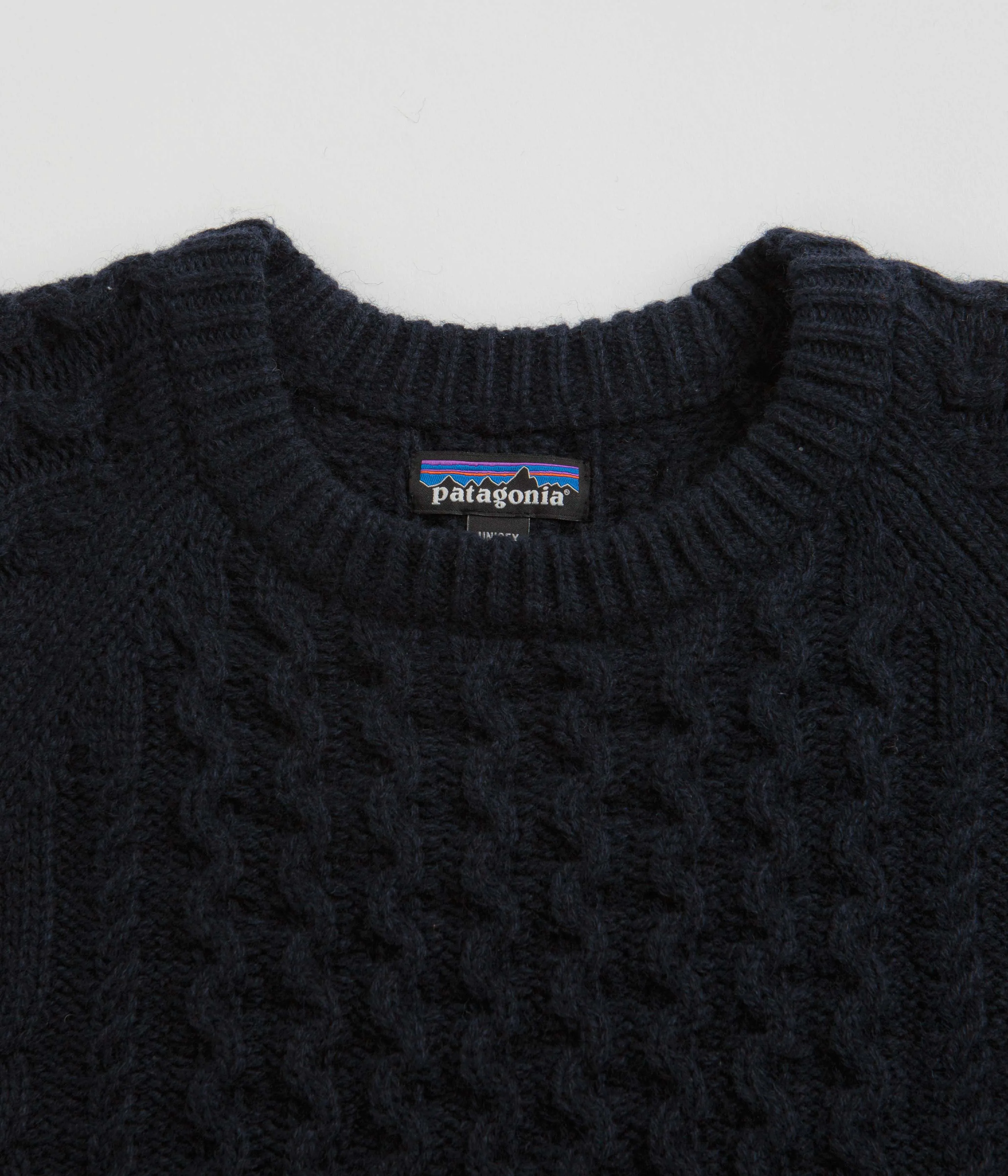 Patagonia Recycled Cable Knit Crewneck Sweatshirt - New Navy