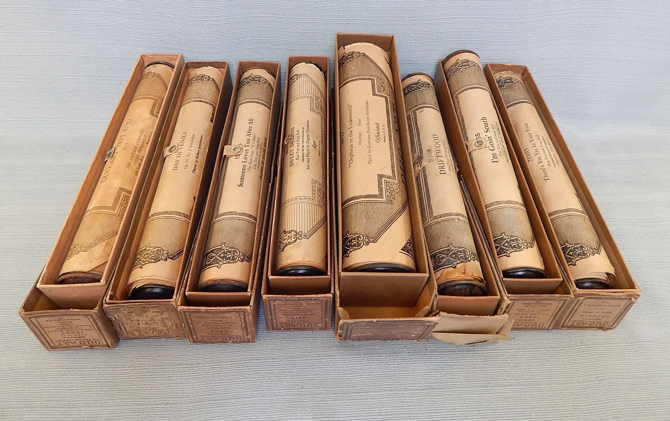 Player Piano Rolls - Lot of 8