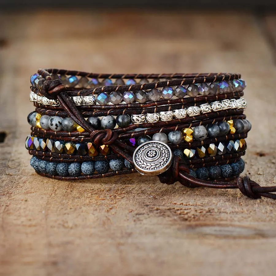 Powerful Force Onyx Wrap Bracelet