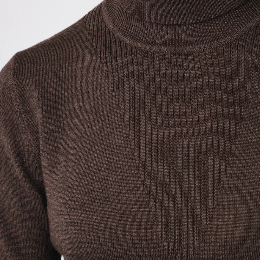 PS of Sweden Coffee Tara Fine Knit Sweater