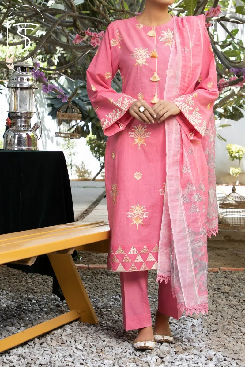 Punch Pink | 3-Piece Suit | Lawn