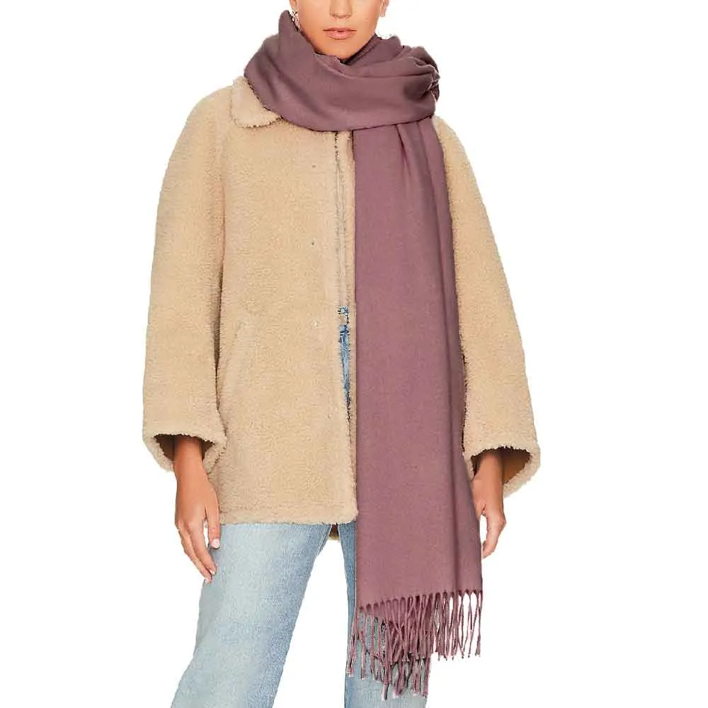 Rag & Bone Addison Recycled Pink Wool Scarf