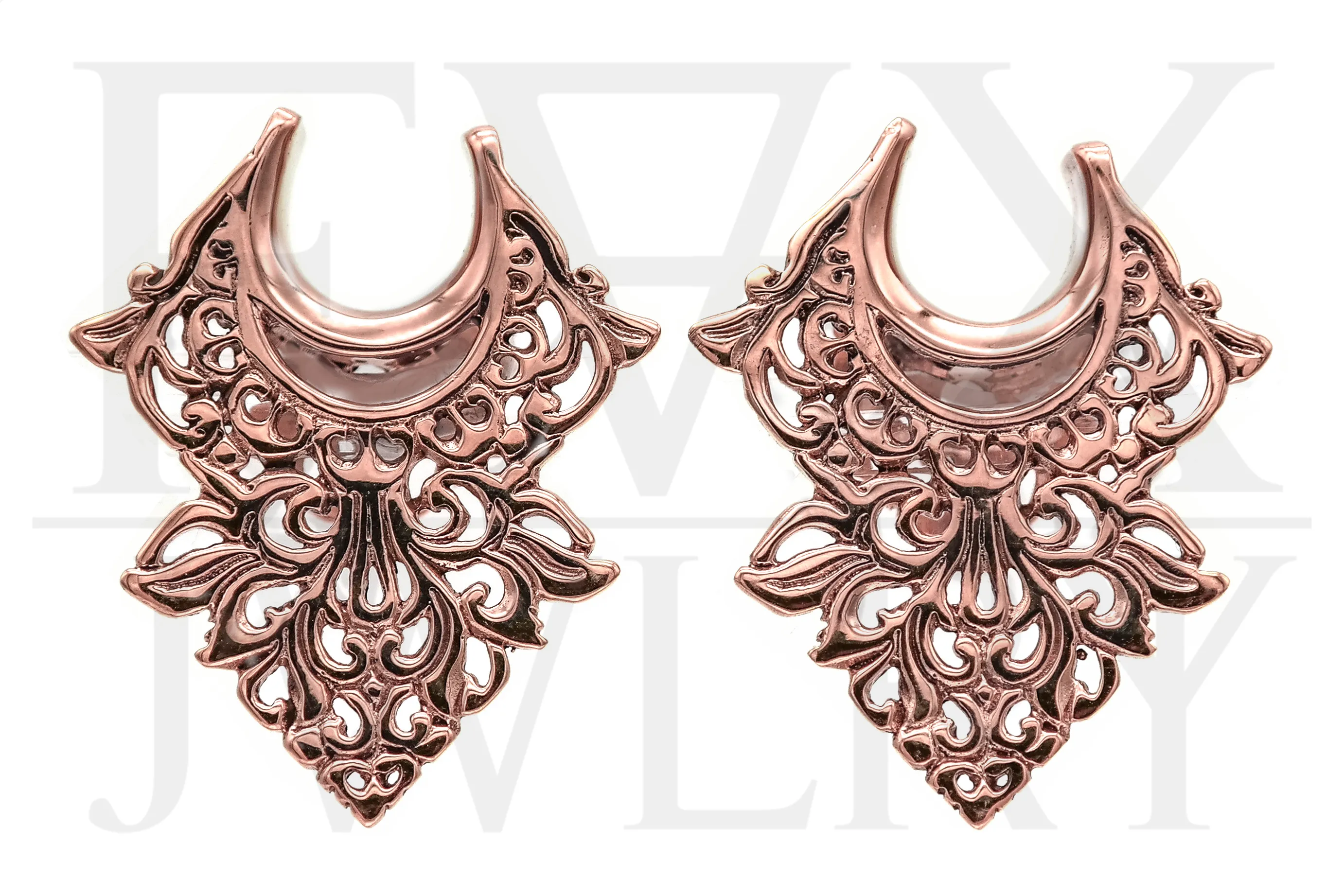 Rose Gold Eloise Saddle Hangers