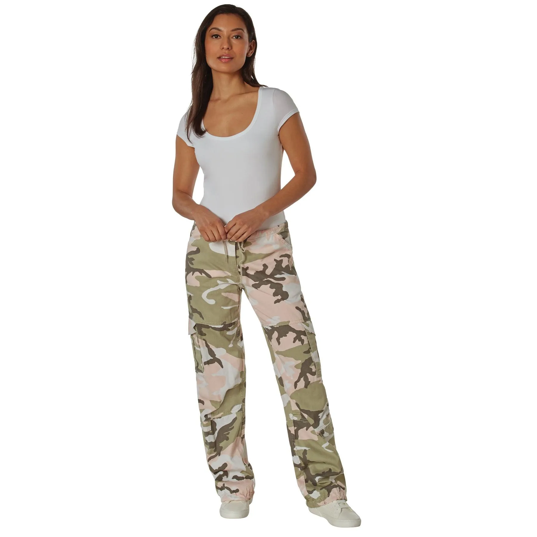 Rothco Womens Camo Vintage Paratrooper Cargo Pants