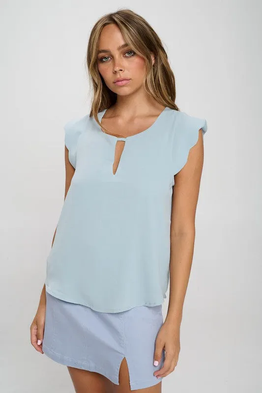 Scalloped Trim Top