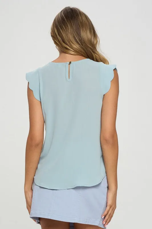 Scalloped Trim Top