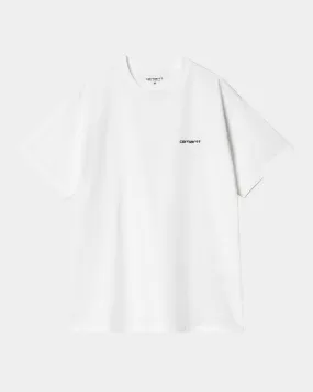 Script Embroidery T-Shirt | White