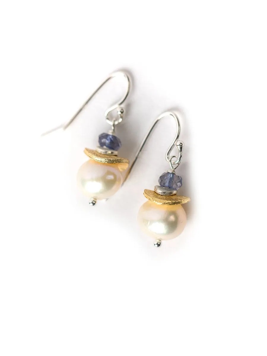 Seaside Pearl Beaded Dangles by Anne Vaughan