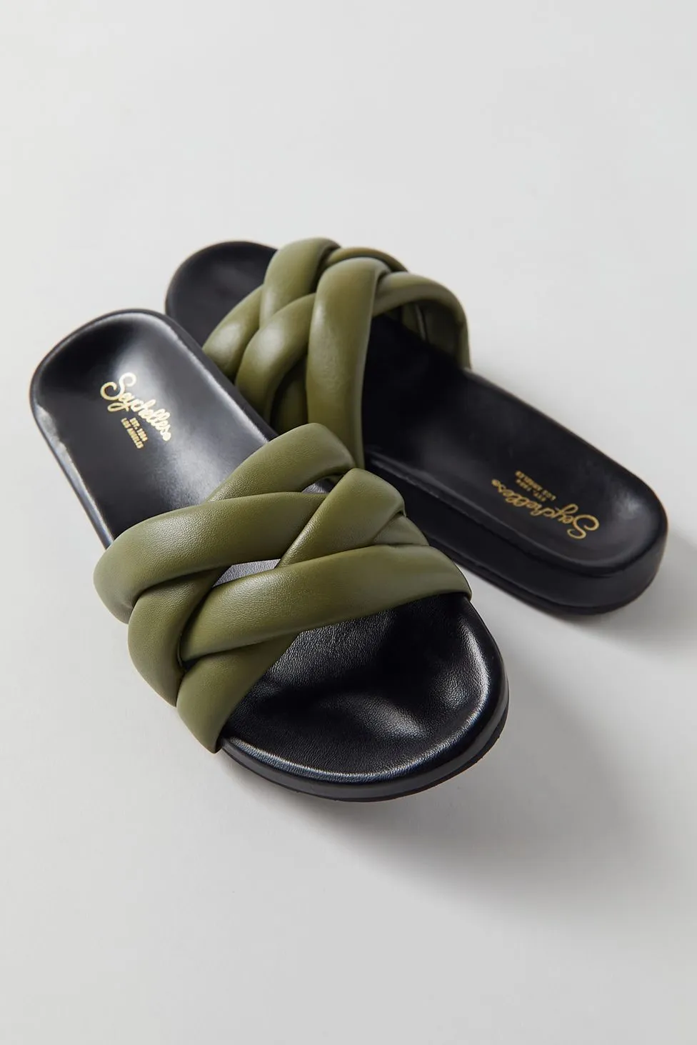 Seychelles Low Key Glow Up Slide Sandal - Olive