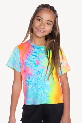 Simply Soft Short Sleeve Easy Tee - Neon Snowcone Tie Dye