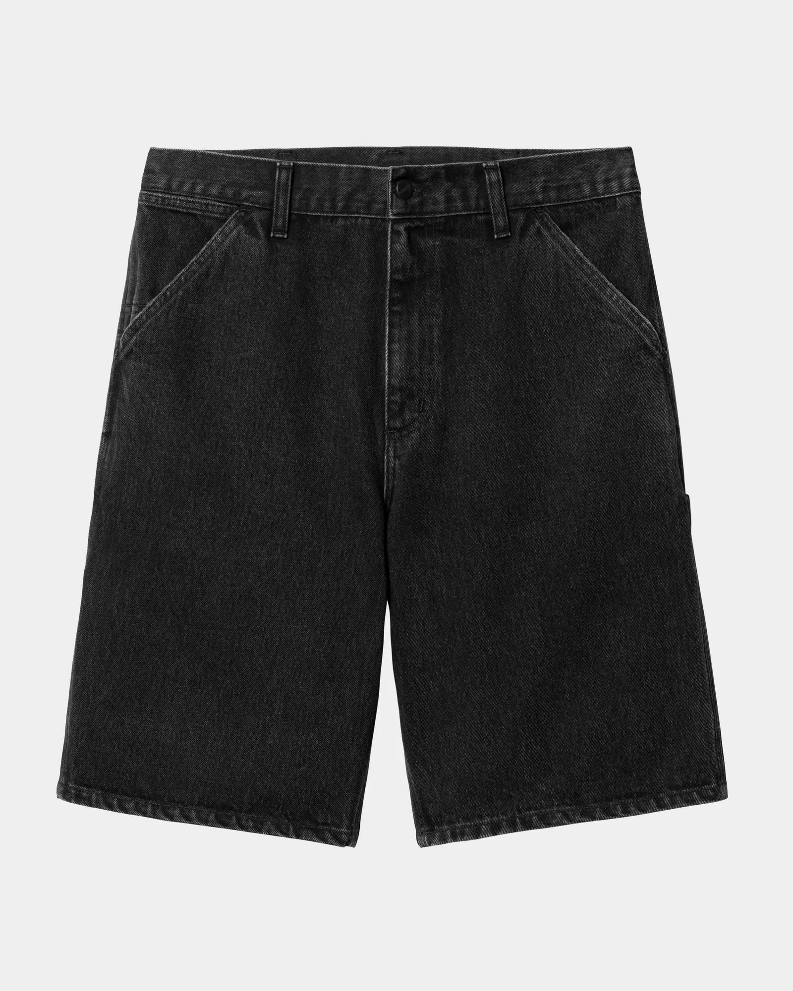 Single Knee Short - Denim | Black (stone washed)