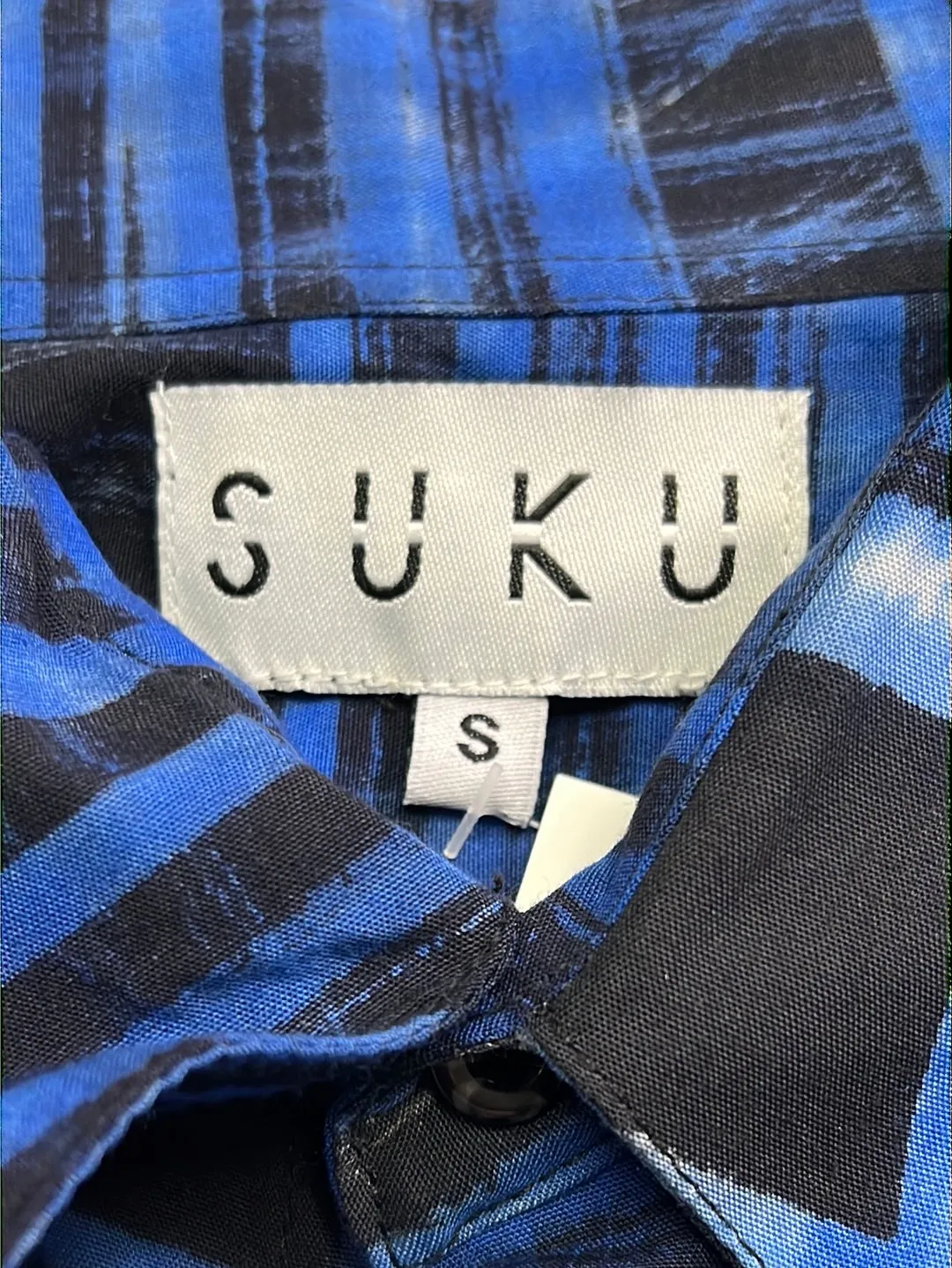 Size S - Suku Blue and Black Tempo PJ Shirt