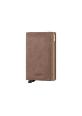 Slim Vintage Wallet - Taupe