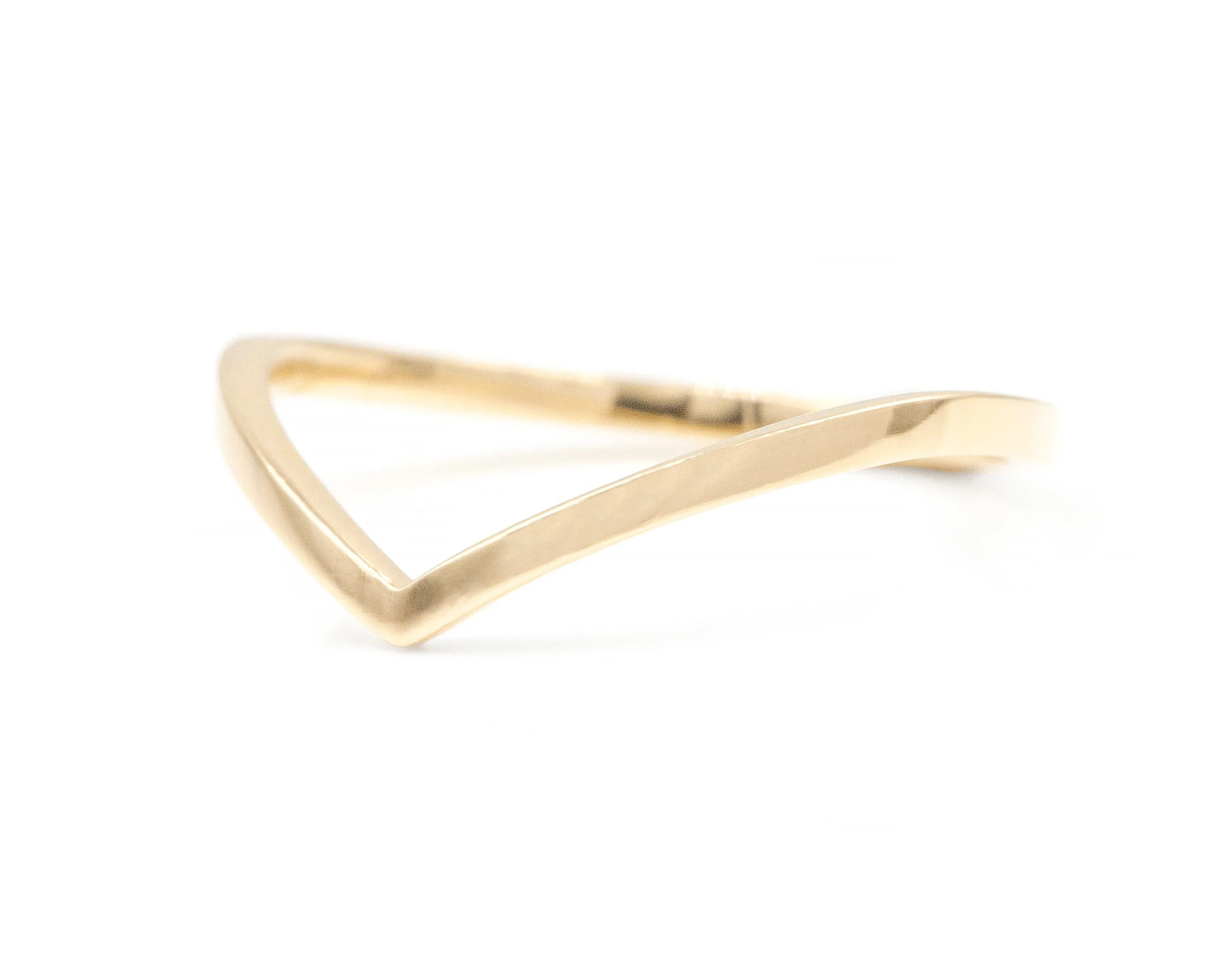 Smooth Emma Chevron Ring (Ready to Ship)