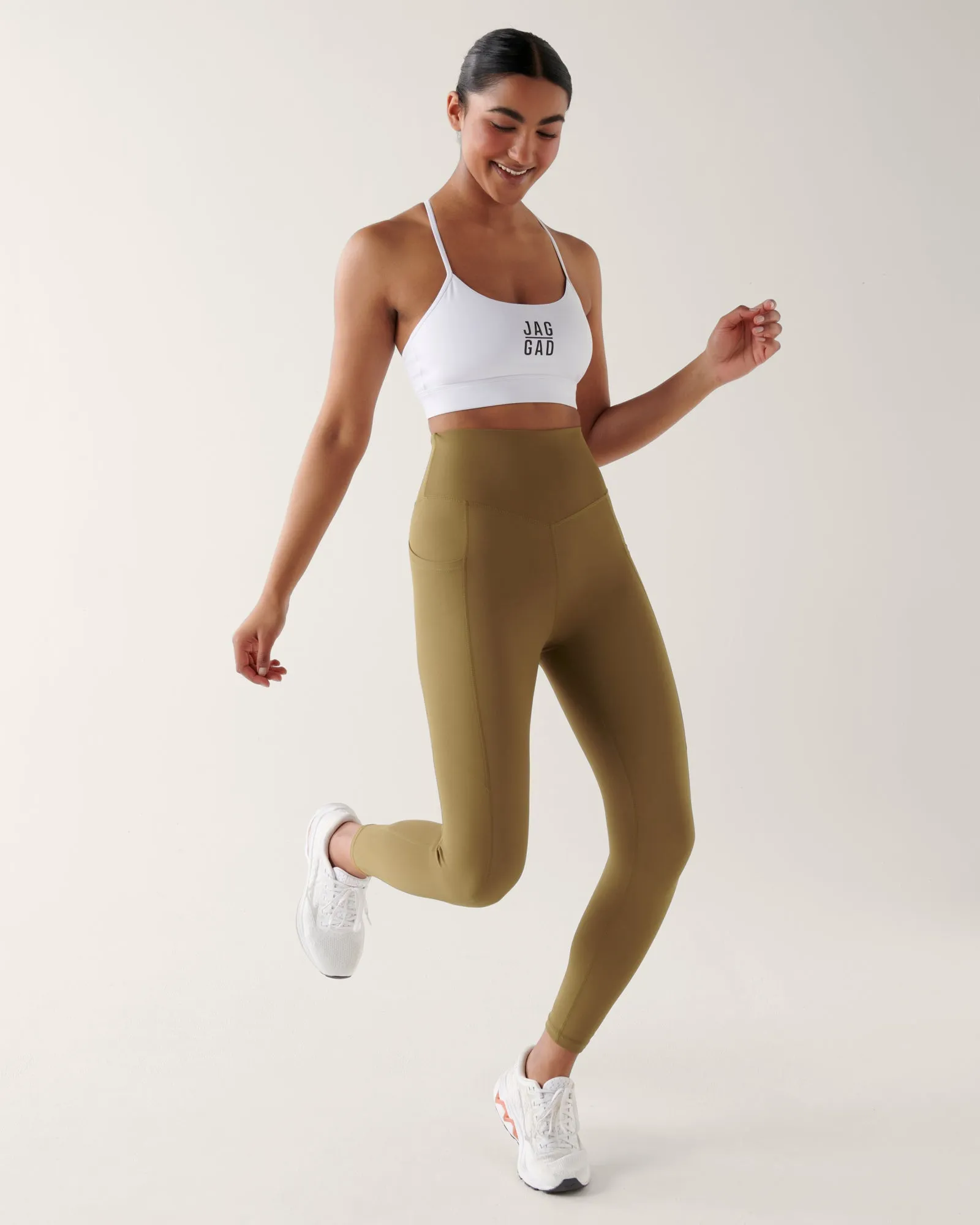 SOLANA ECO HIGH WAIST 7/8 LEGGING OLIVE