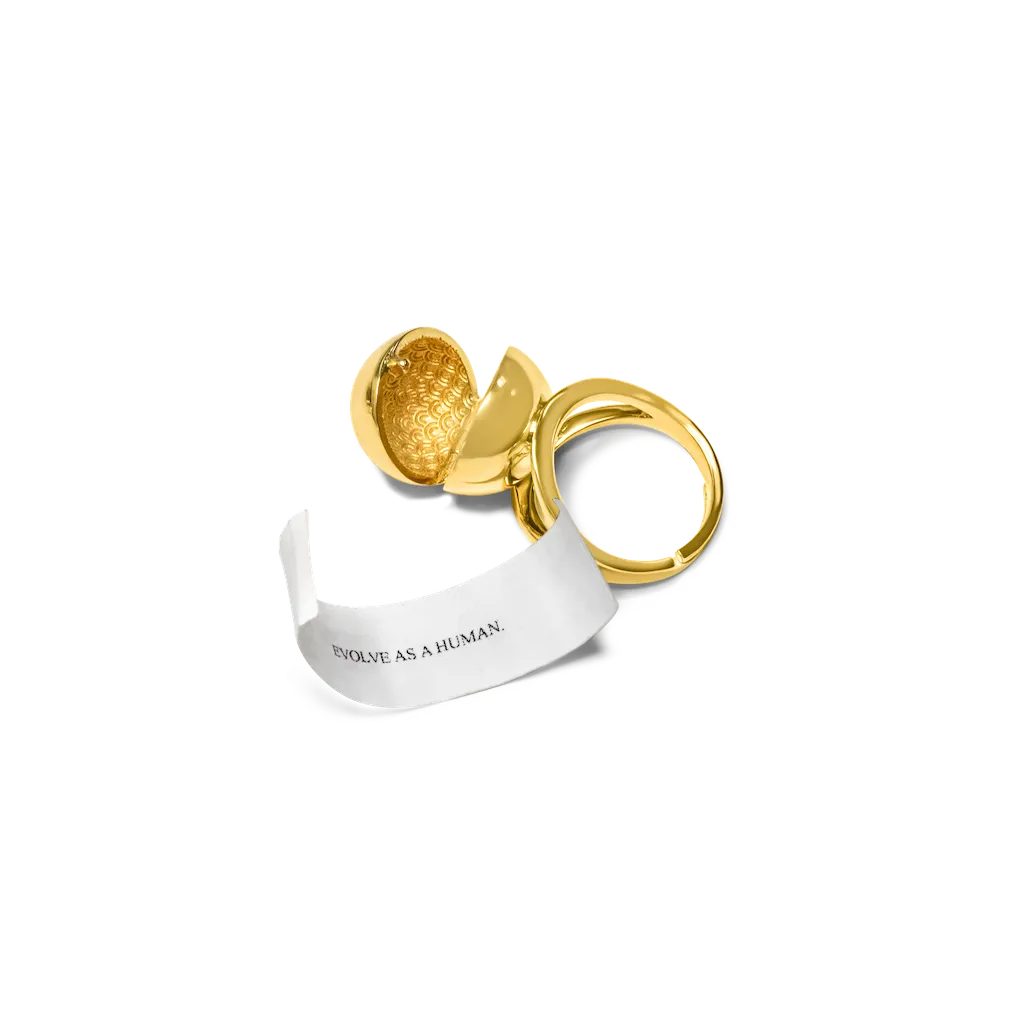 Sphere Secret Ring - Gold