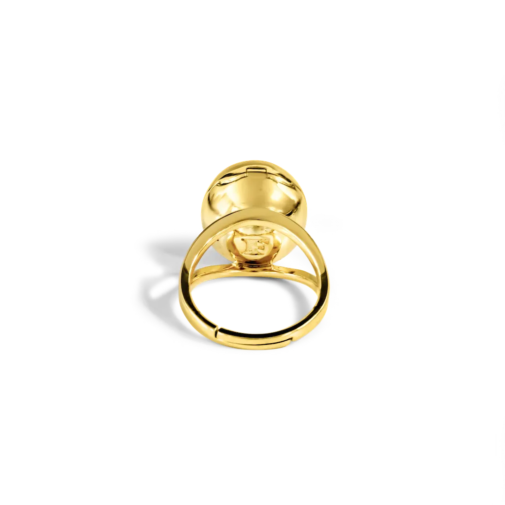 Sphere Secret Ring - Gold