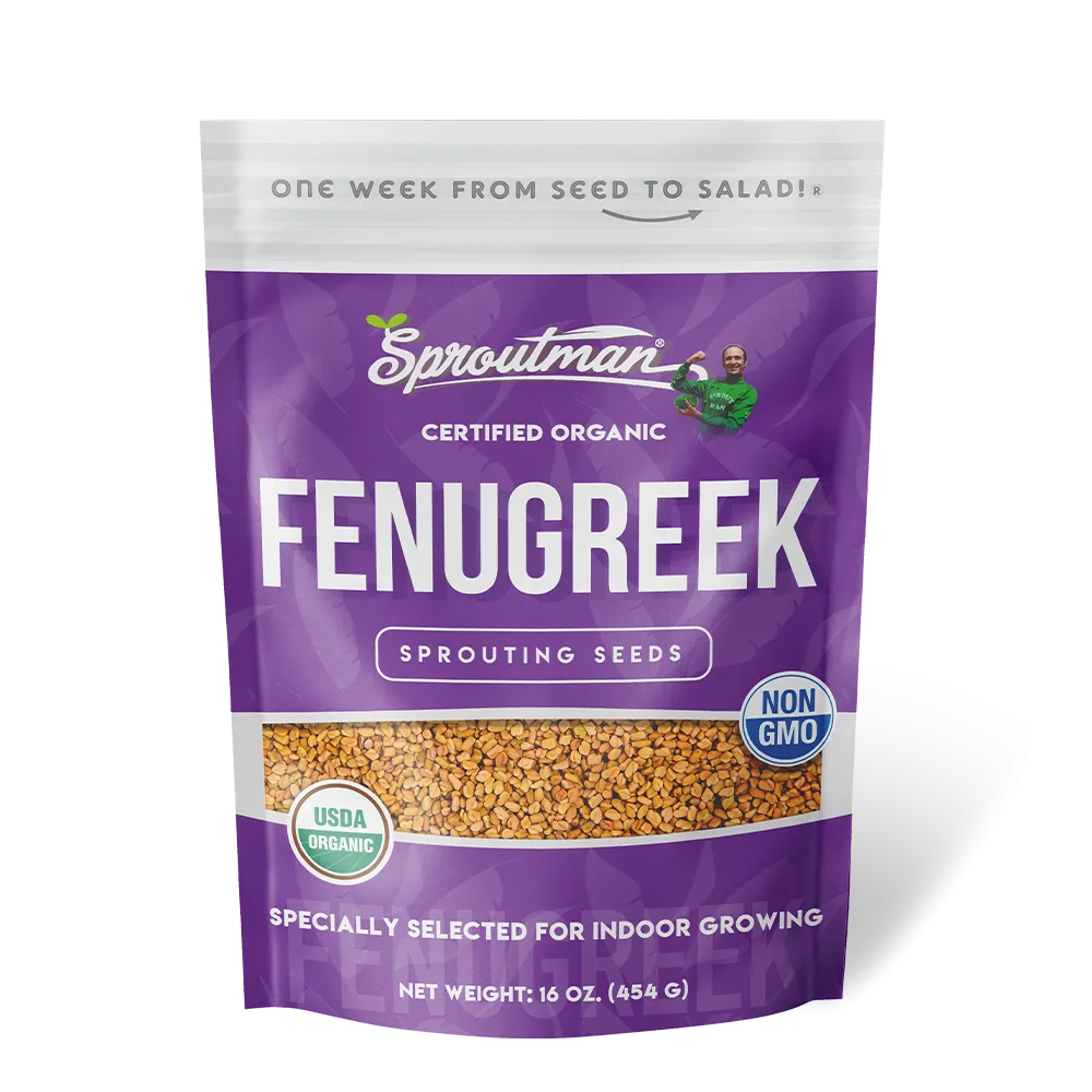 Sproutman Organic Fenugreek Sprouting Seeds (16 oz)