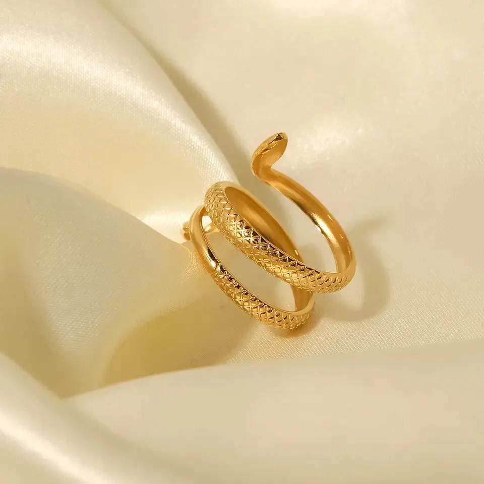 Stella Snake Statement Ring