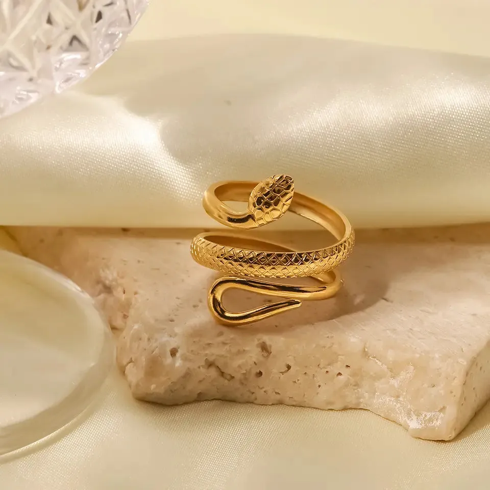 Stella Snake Statement Ring