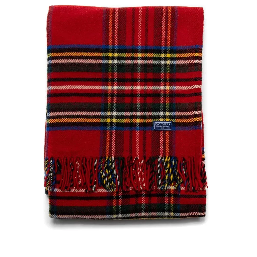 Stewart Plaid Wool Throw Blanket