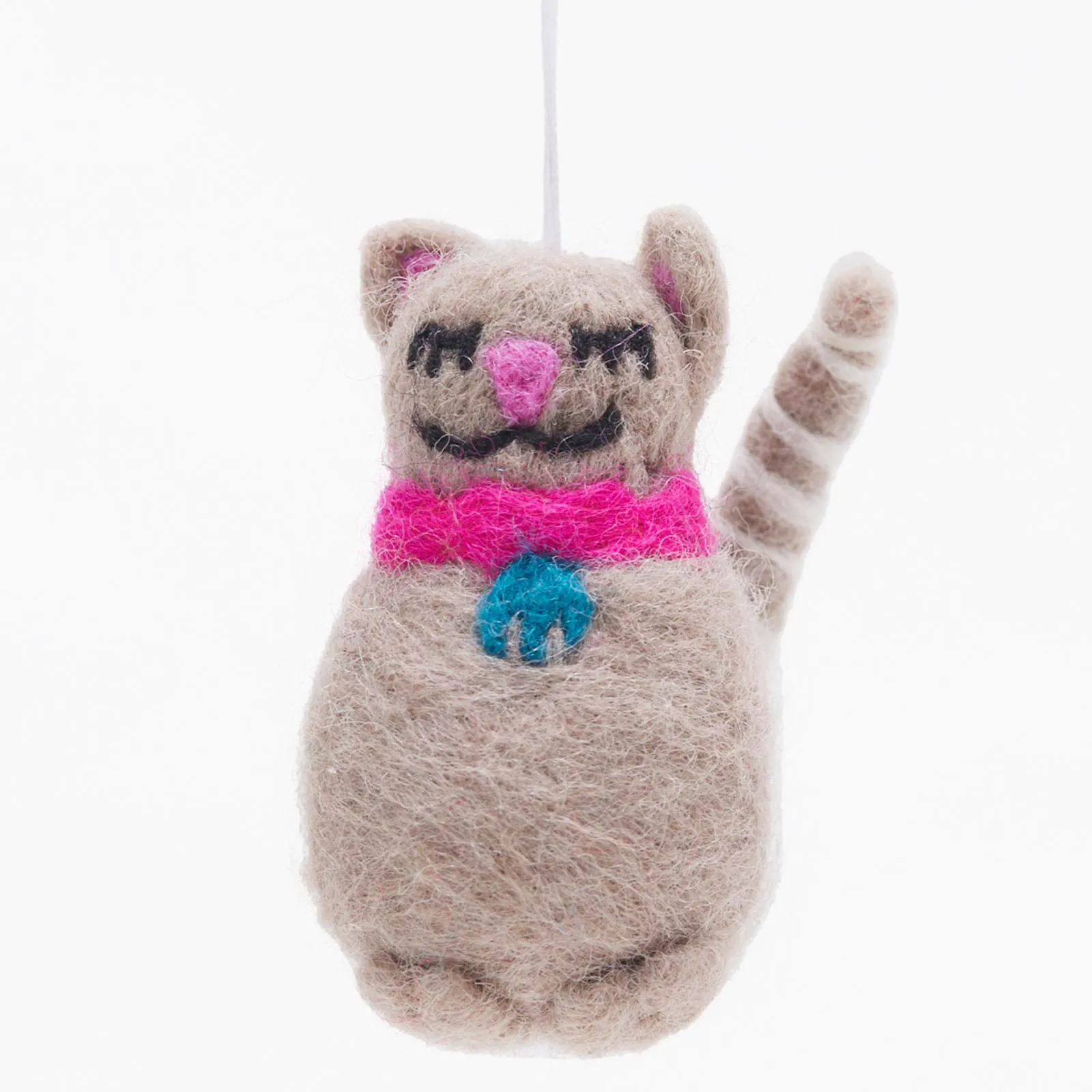 Tan Cat Felt Ornament