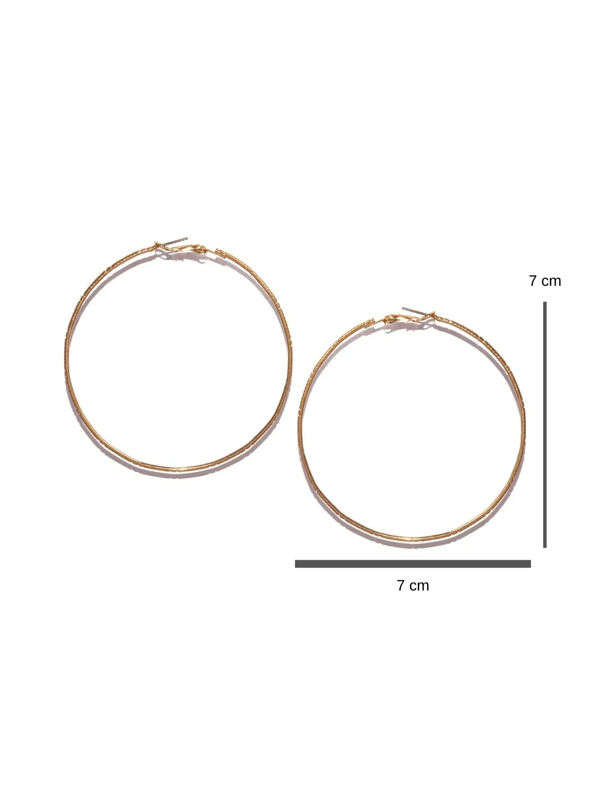 Textured Medium Hoops