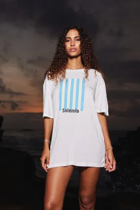 THE SOLEMIO T-SHIRT - BLUE STRIPES