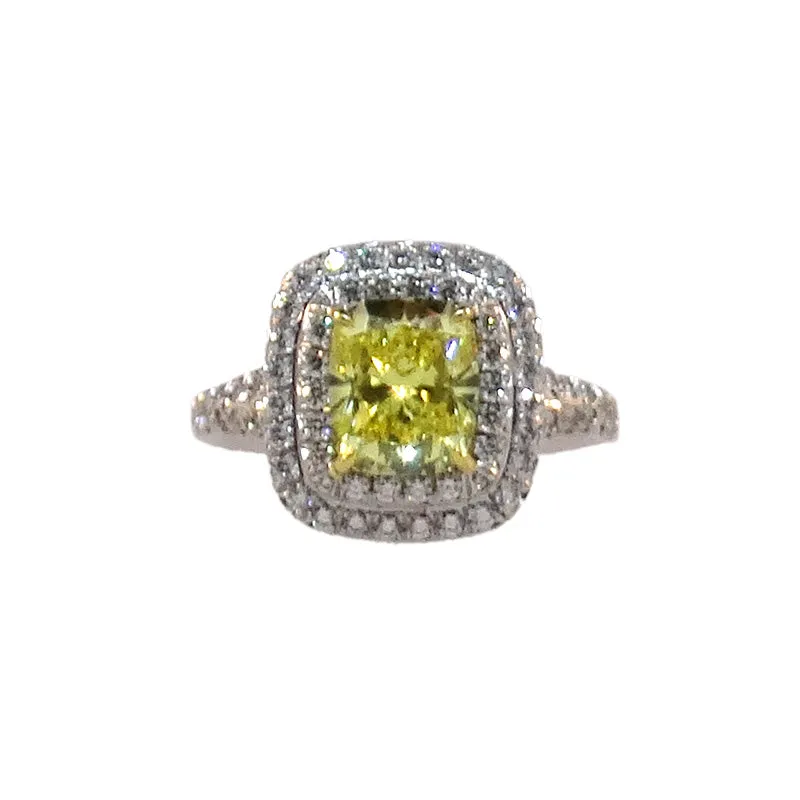 TIFFANY SOLESTE yellow diamond ring