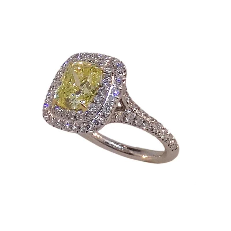 TIFFANY SOLESTE yellow diamond ring