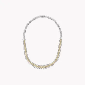 Two-Tone Oval & Pear Diamond Choker