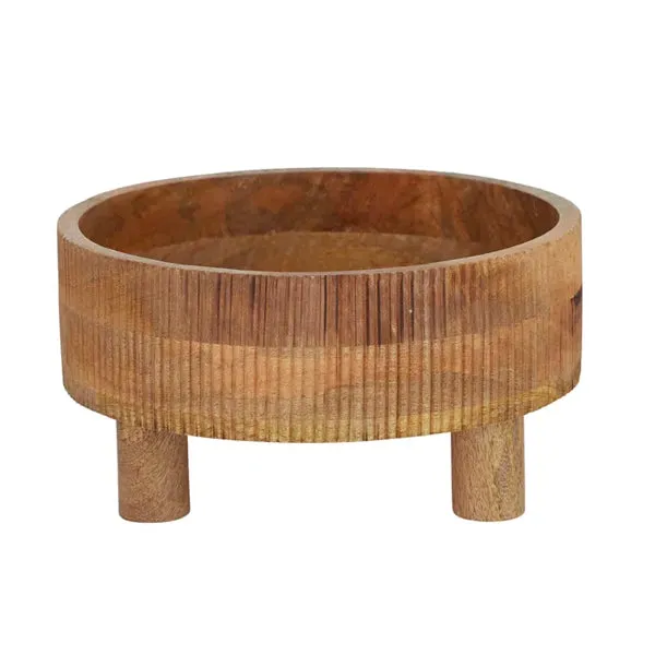 Ulla Wood Footed Bowl - Natural