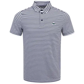 Ultra-Dry Regular Fit Stretch Golf Stripe Polo Navy/White - SS24