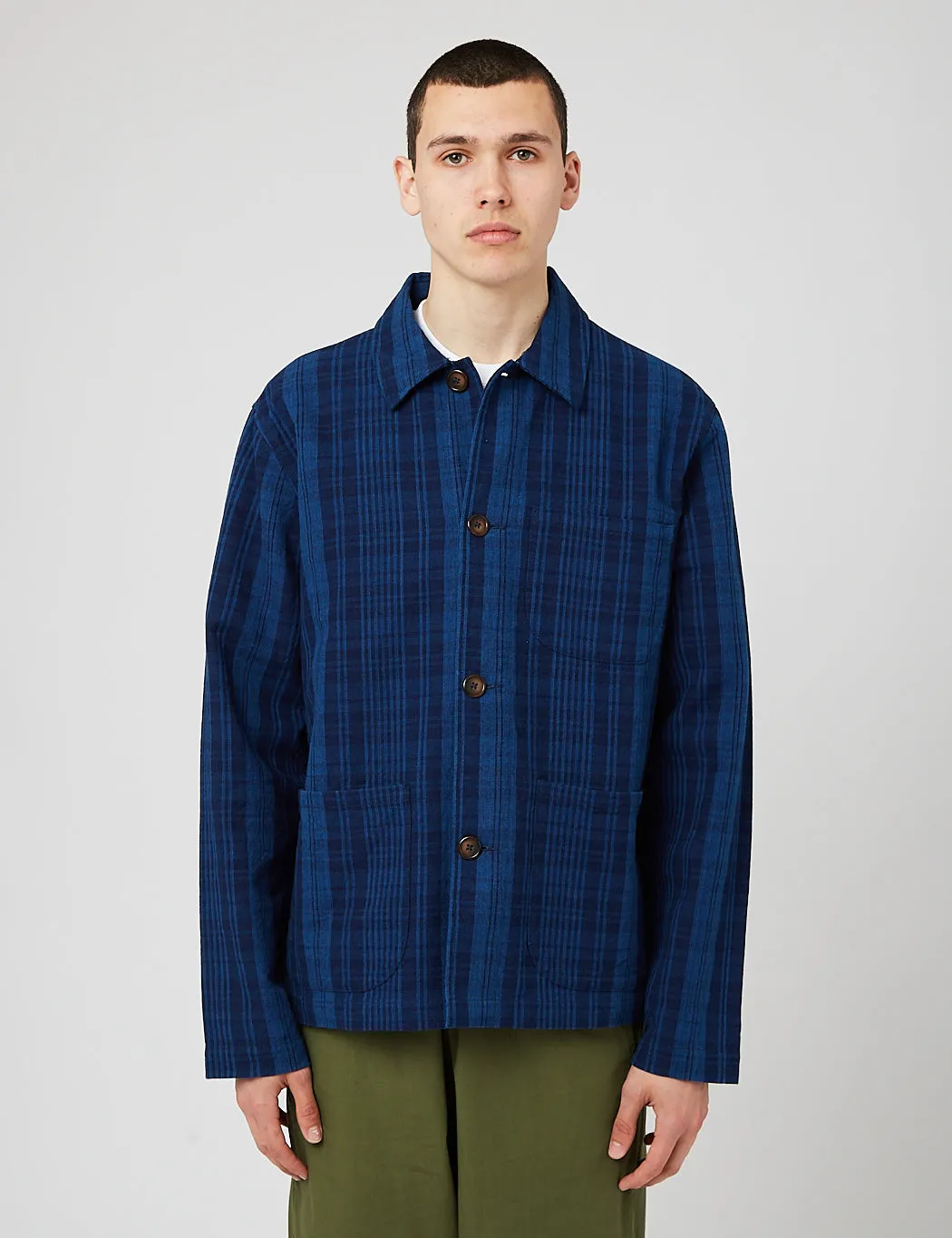 Universal Works Field Jacket - Indigo Blue