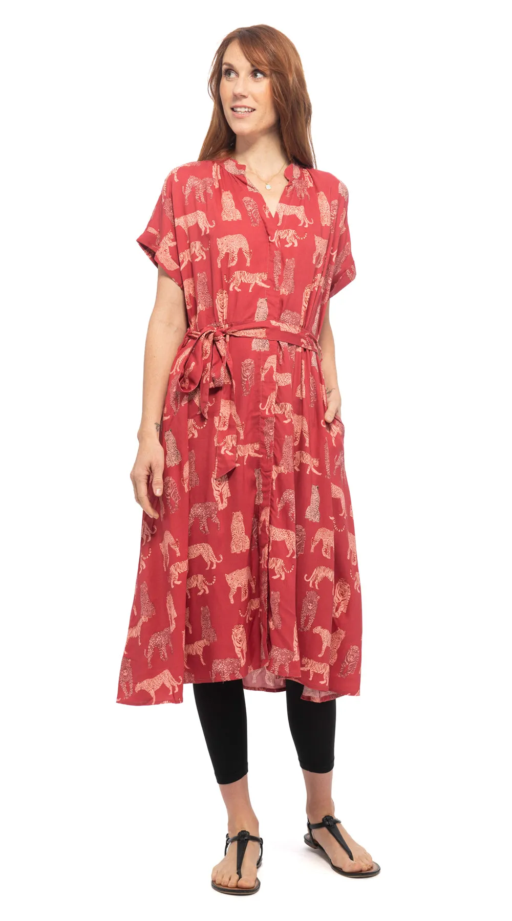 Victoria Dress - cats - rayon