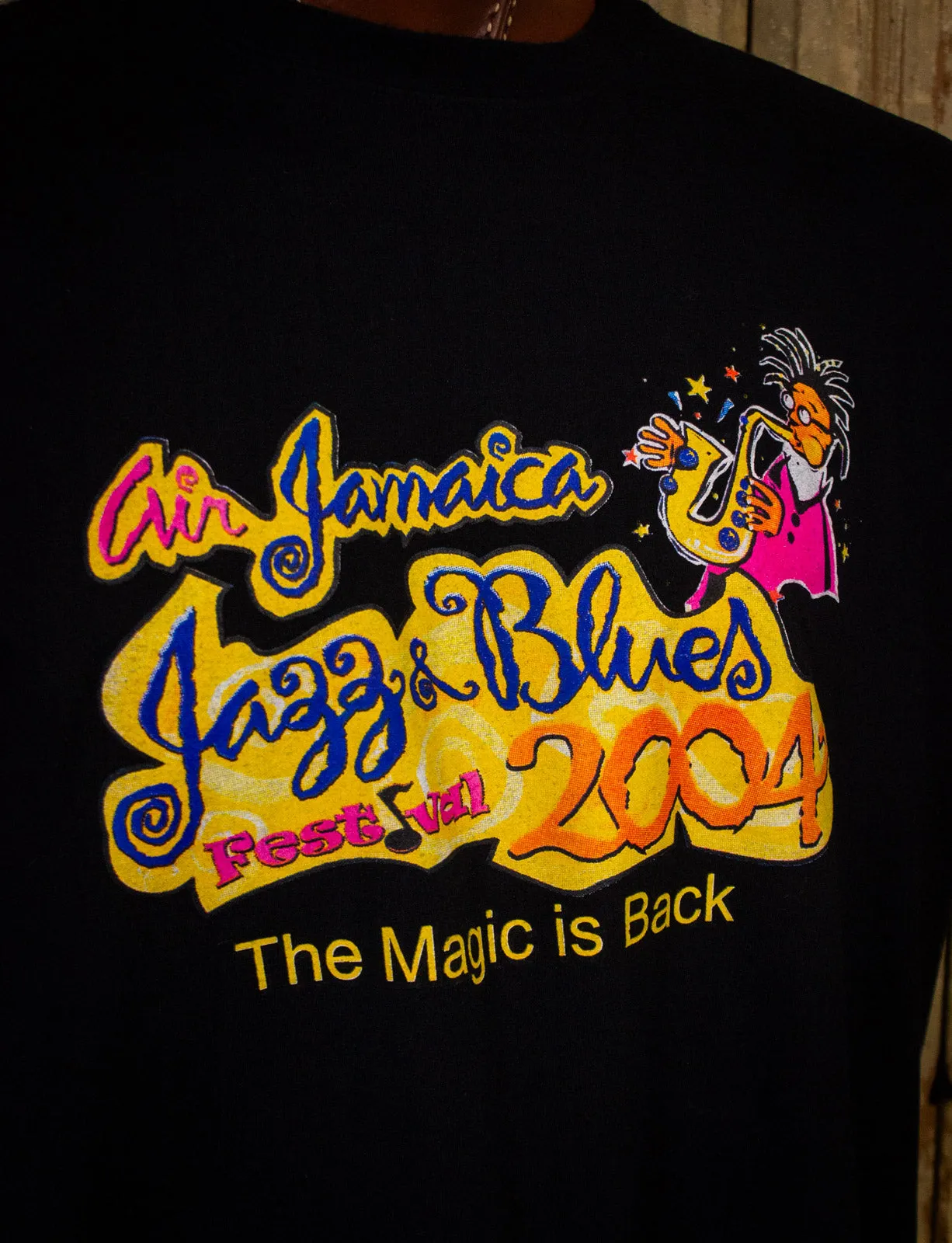 Vintage Air Jamaica Jazz and Blues Festival Concert T shirt 2004 XL