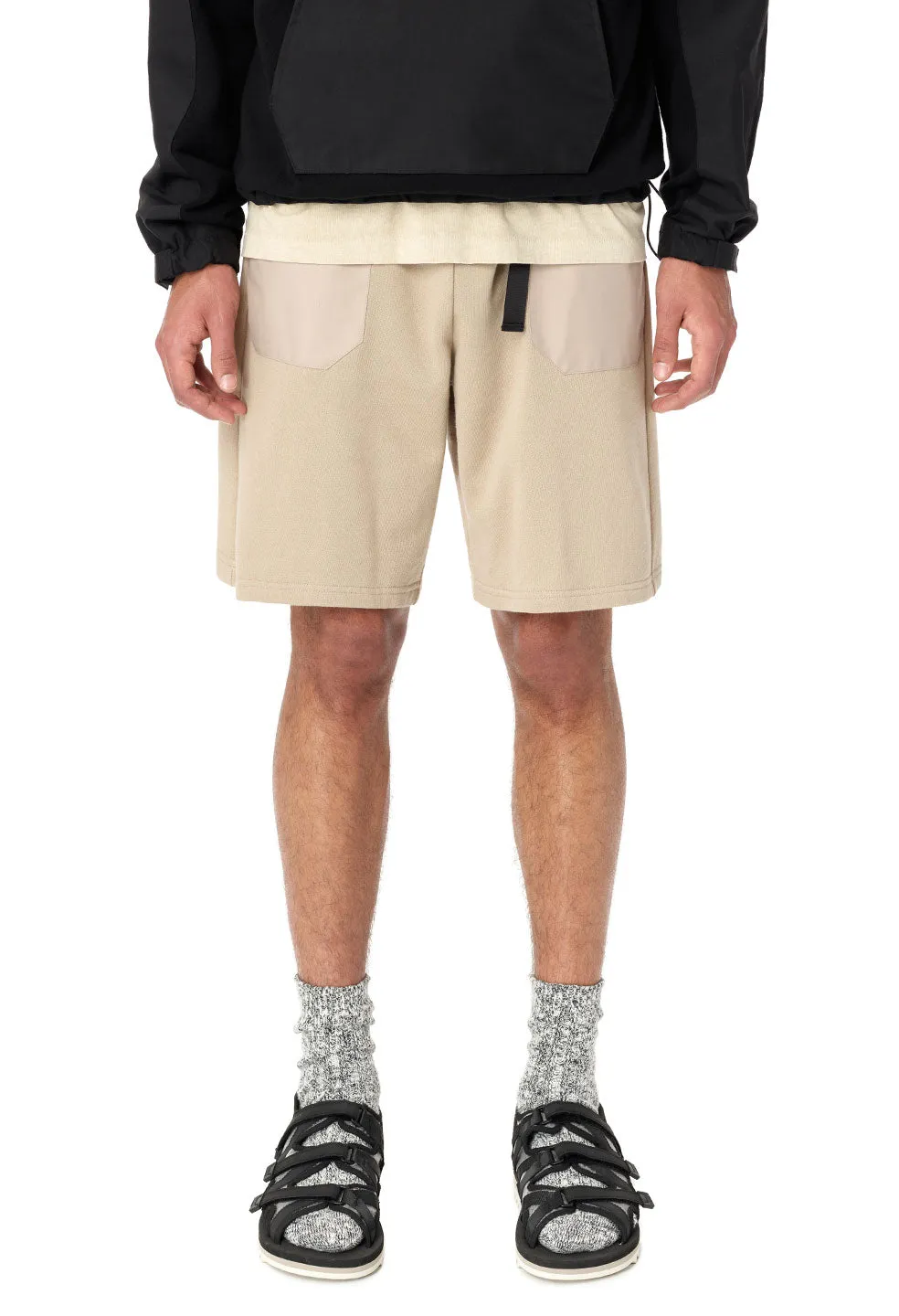 Waterproof Terry Mountain Shorts / Tan