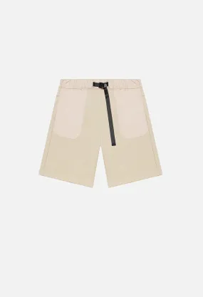 Waterproof Terry Mountain Shorts / Tan