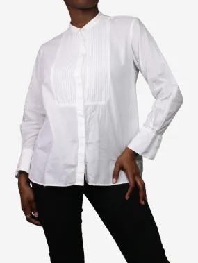 White long sleeve blouse - size UK 10